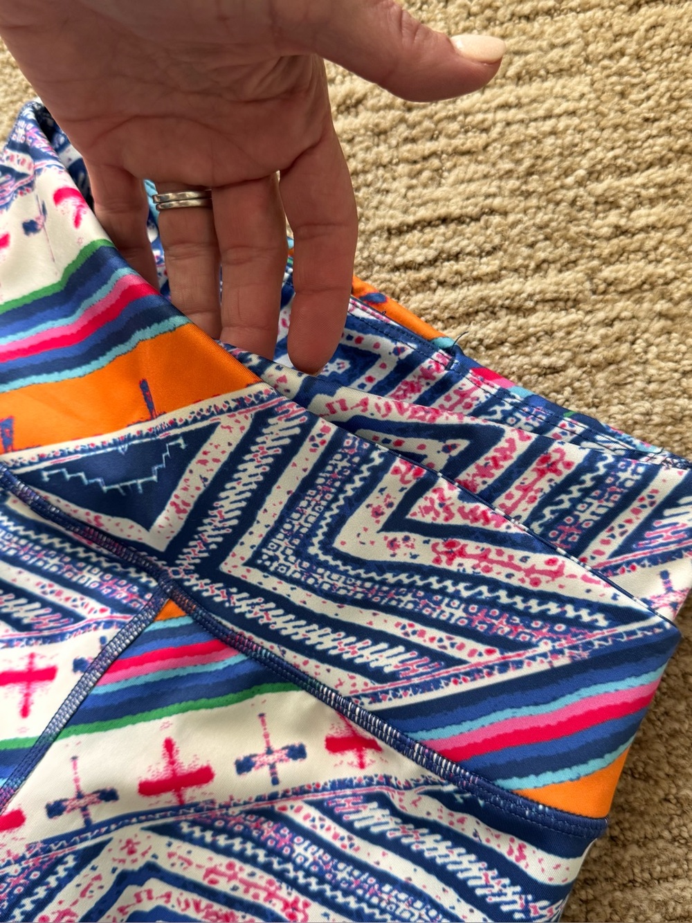 FP Movement Ashford Lose Control 7/8 leggings S Vibrant Geometric Eclectic Boho - Picture 6 of 16